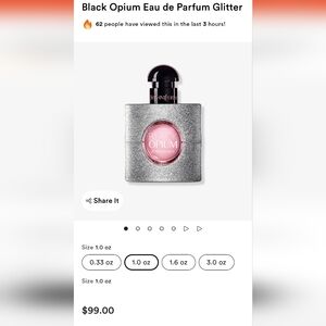 YSL Black Opium Glitter